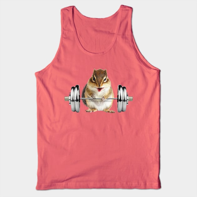 hamster deadlift Tank Top by The Enthousiaste